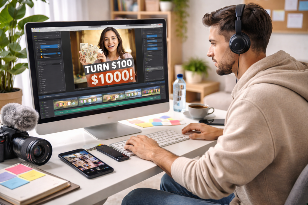 Oportunidad freelance para creador/a de videos con IA. Se busca talento experto para producir videos creativos y profesionales a partir de ideas, con pago de $15 a $30 USD por hora y posibilidad de colaboración a largo plazo.