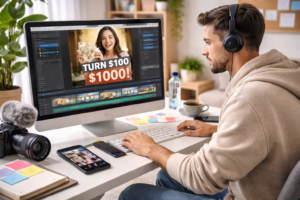 Oportunidad freelance para creador/a de videos con IA. Se busca talento experto para producir videos creativos y profesionales a partir de ideas, con pago de $15 a $30 USD por hora y posibilidad de colaboración a largo plazo.